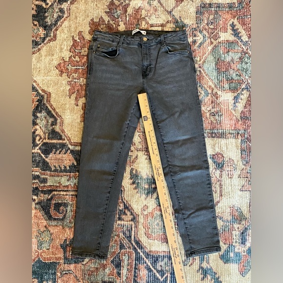 ZARA WOMENS SKINNY JEANS BLACK SIZE‎ 12 - Picture 8 of 8